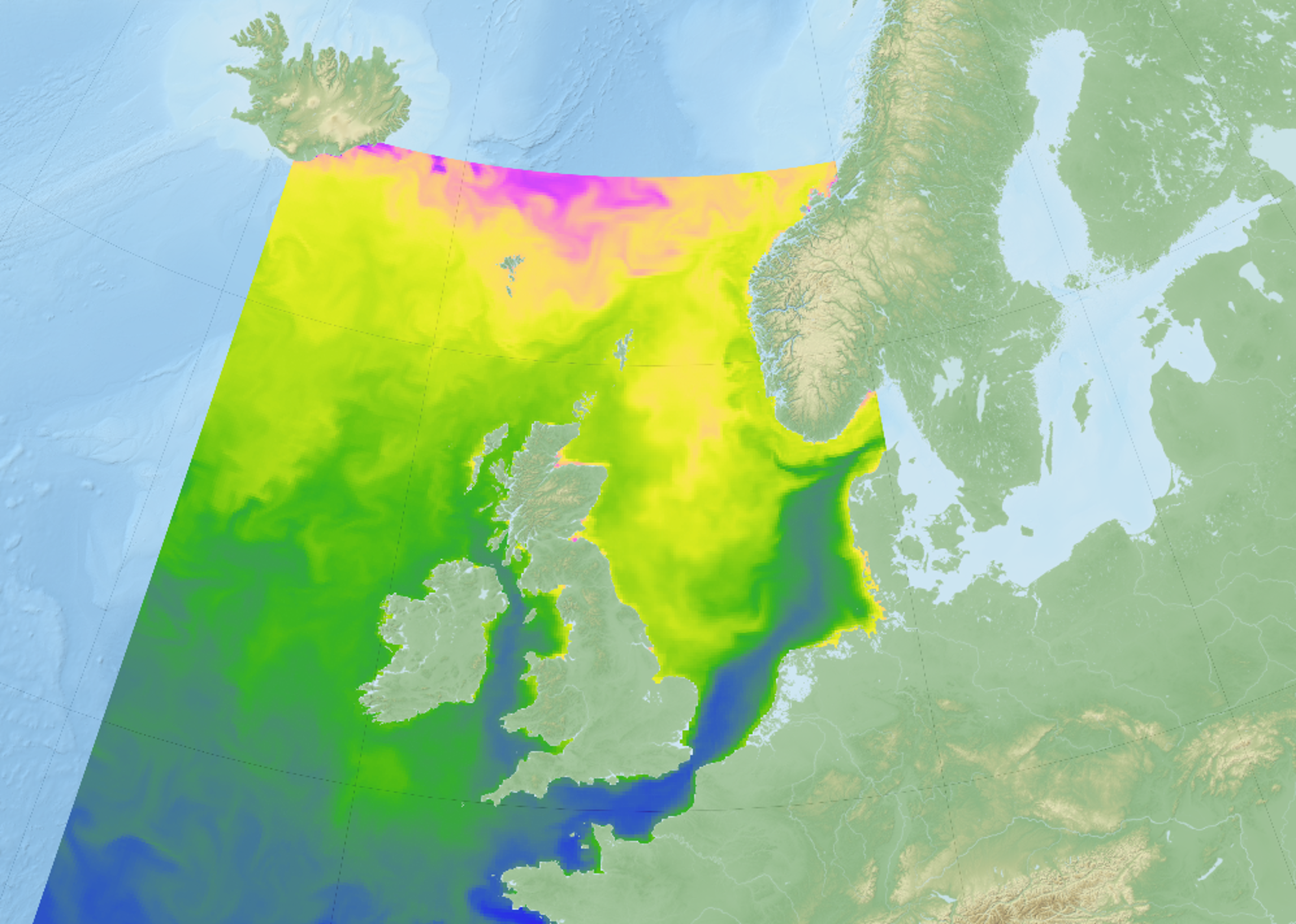 North East Atlantic and Shelf Seas Map